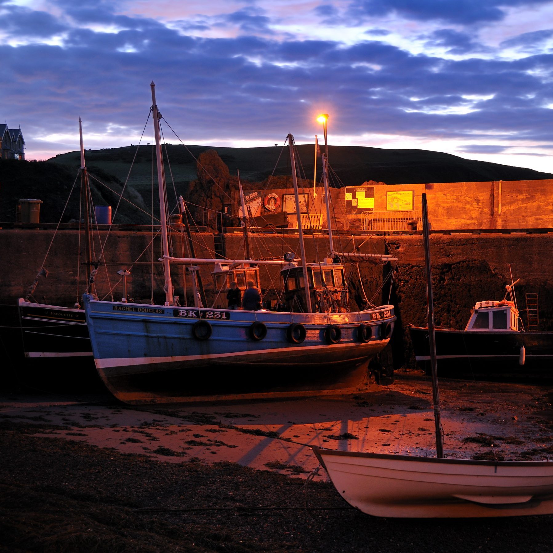 Photo of St Abbs harbour at twilight